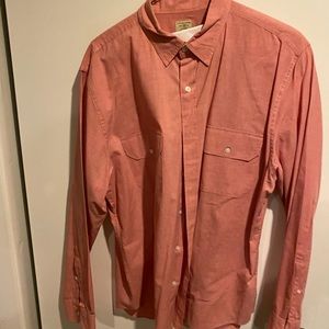 J.crew red long sleeves shirt Size Large